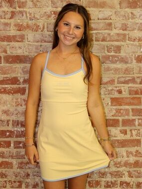 Lulu Mac Butter & Light Blue Athletic Dress
